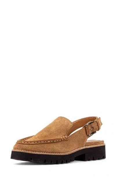 Donald Pliner Slingback Platform Loafer In Toast