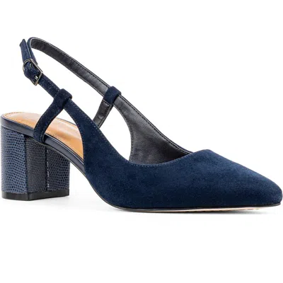 Donald Pliner Slingback Pump In Navy
