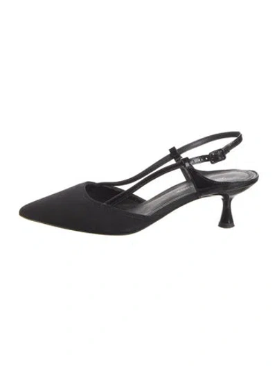 Pre-owned Donald Pliner Slingback Pumps In Black
