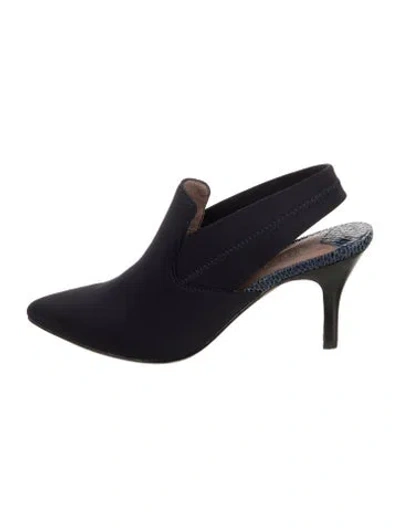 Pre-owned Donald Pliner Slingback Pumps In Blue