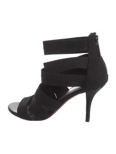 Pre-owned Donald Pliner Slingback Sandals In Black