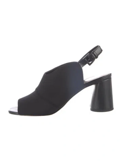 Pre-owned Donald Pliner Slingback Sandals In Black