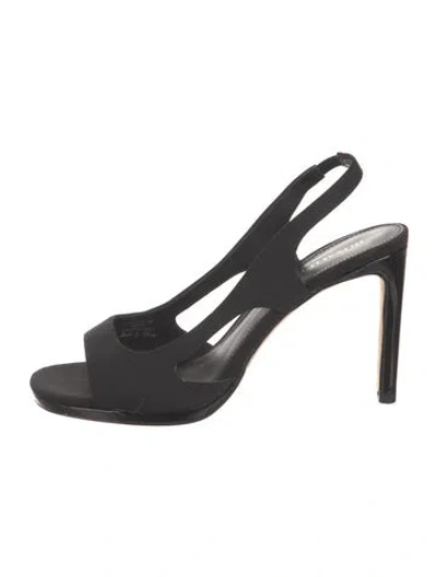 Pre-owned Donald Pliner Slingback Sandals In Black