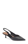 DONALD PLINER DONALD PLINER SODASHI SNAKESKIN EMBOSSED POINTED TOE SLINGBACK PUMP
