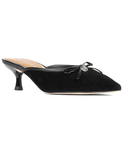 Donald Pliner Soel Leather Dress Mule In Black
