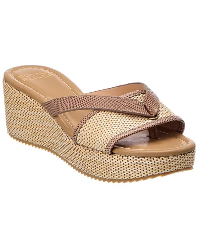 Donald Pliner Sotirasp Raffia & Leather Sandal In Multi