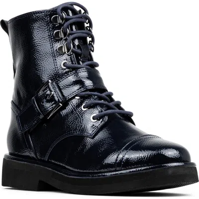 Donald Pliner Speed Lace Up Buckle Boot In Black