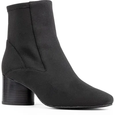 Donald Pliner Square Toe Bootie In Black
