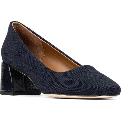 Donald Pliner Square Toe Pump In Blue
