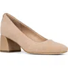 Donald Pliner Square Toe Pump In Camel