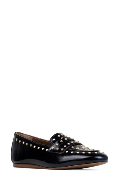 Donald Pliner Studded Loafer In Blue