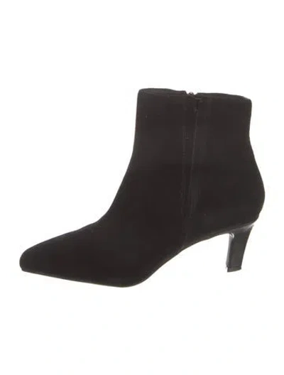 Pre-owned Donald Pliner Suede Boots In Black