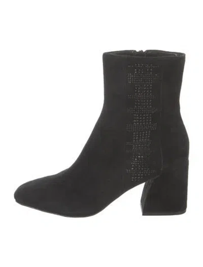 Pre-owned Donald Pliner Suede Boots In Black