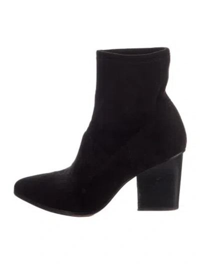 Pre-owned Donald Pliner Suede Boots In Black