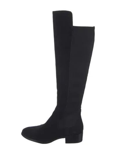 Pre-owned Donald Pliner Suede Boots In Black