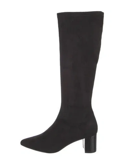 Pre-owned Donald Pliner Suede Boots In Black