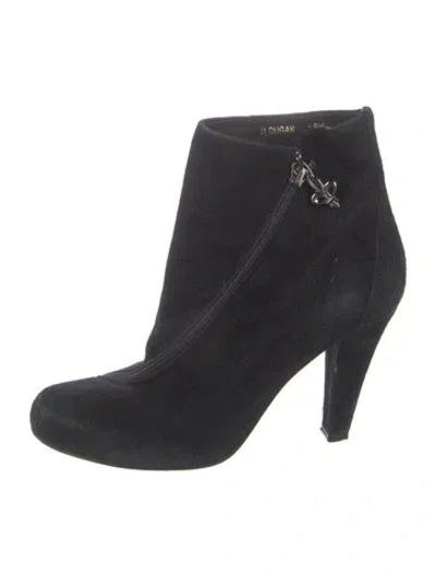 Pre-owned Donald Pliner Suede Boots In Black