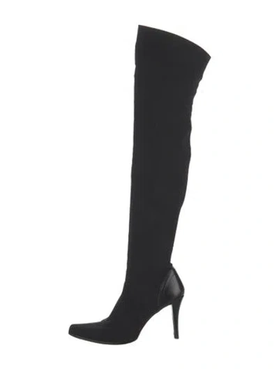 Pre-owned Donald Pliner Suede Boots In Black