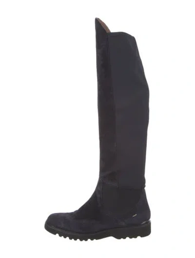 Pre-owned Donald Pliner Suede Boots In Blue