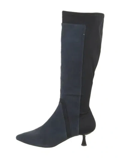 Pre-owned Donald Pliner Suede Boots In Blue