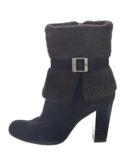 Pre-owned Donald Pliner Suede Boots In Blue