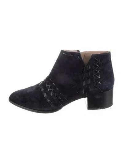 Pre-owned Donald Pliner Suede Boots In Blue