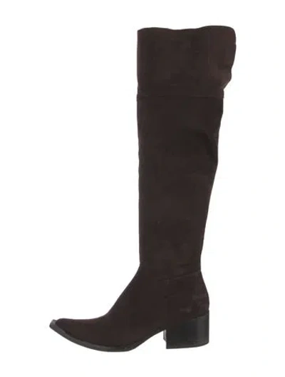 Pre-owned Donald Pliner Suede Boots In Brown