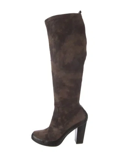 Pre-owned Donald Pliner Suede Boots In Brown