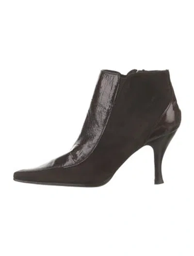 Pre-owned Donald Pliner Suede Boots In Brown