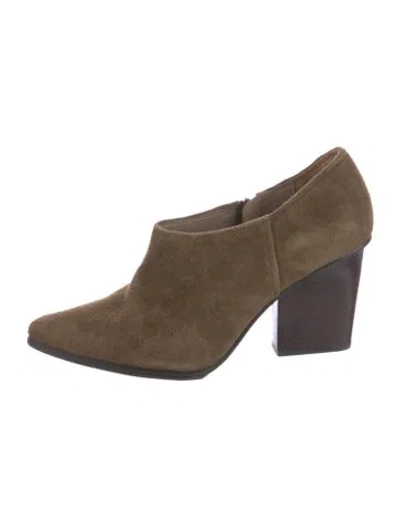 Pre-owned Donald Pliner Suede Boots In Green