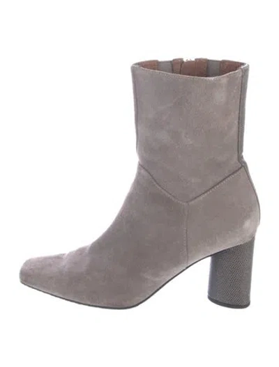 Pre-owned Donald Pliner Suede Boots In Grey