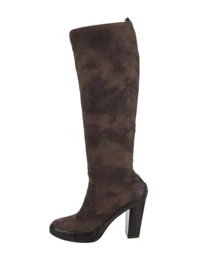 Pre-owned Donald Pliner Suede Boots In Multi