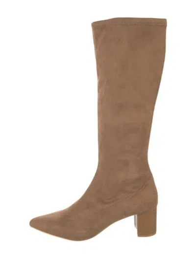 Pre-owned Donald Pliner Suede Boots In Neutral