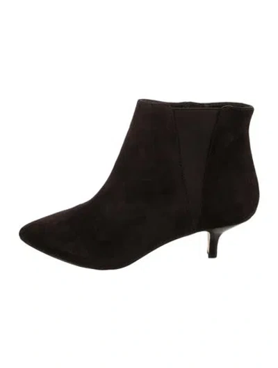Pre-owned Donald Pliner Suede Chelsea Boots In Brown