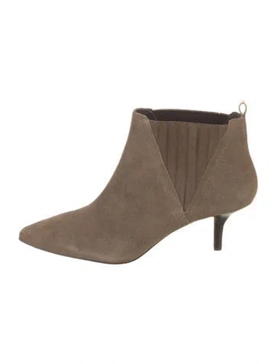 Pre-owned Donald Pliner Suede Chelsea Boots In Brown