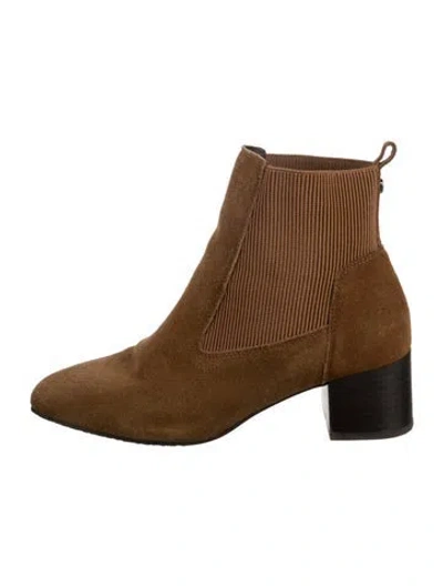Pre-owned Donald Pliner Suede Chelsea Boots In Brown