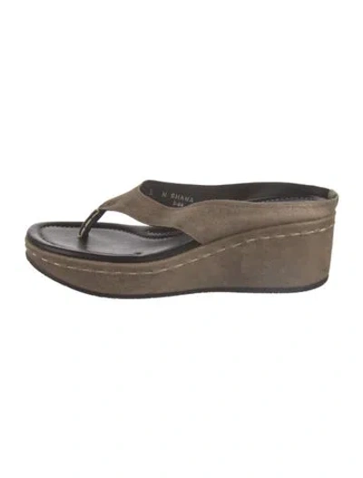 Pre-owned Donald Pliner Suede Espadrilles In Neutral