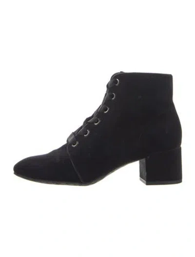 Pre-owned Donald Pliner Suede Lace-up Boots In Blue