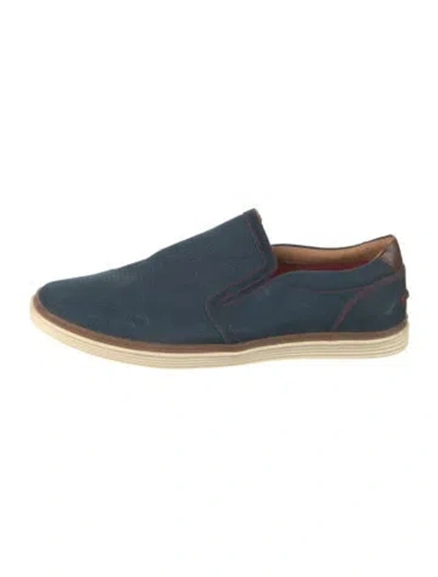 Pre-owned Donald Pliner Suede Loafers In Blue