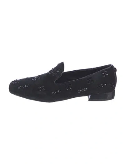 Pre-owned Donald Pliner Suede Loafers In Blue
