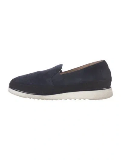 Pre-owned Donald Pliner Suede Loafers In Blue