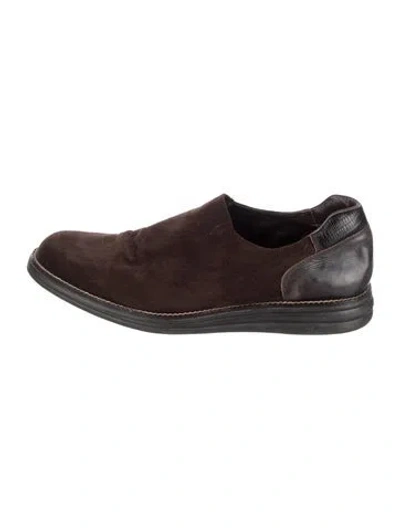 Pre-owned Donald Pliner Suede Loafers In Brown