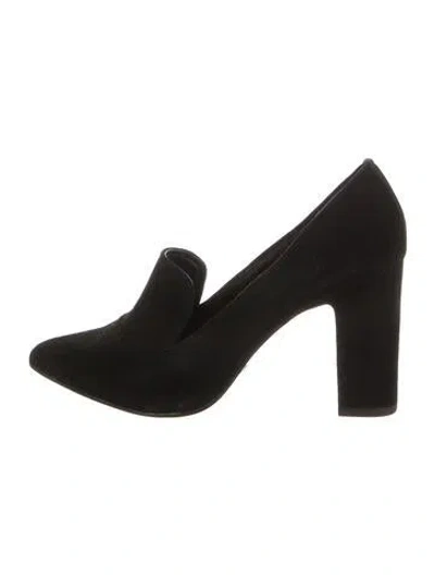 Pre-owned Donald Pliner Suede Pumps In Black