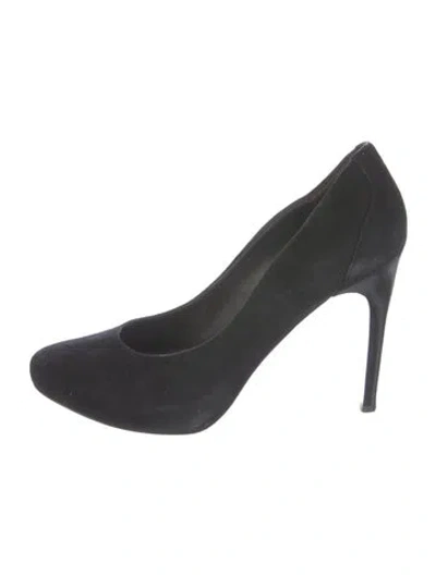 Pre-owned Donald Pliner Suede Pumps In Black