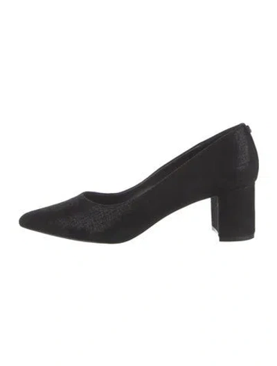 Pre-owned Donald Pliner Suede Pumps In Black