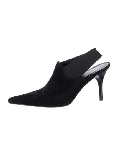 Pre-owned Donald Pliner Suede Pumps In Black