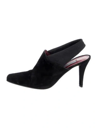 Pre-owned Donald Pliner Suede Pumps In Black
