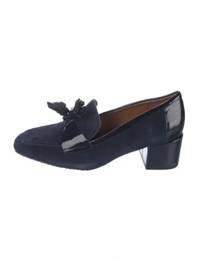 Pre-owned Donald Pliner Suede Pumps In Blue