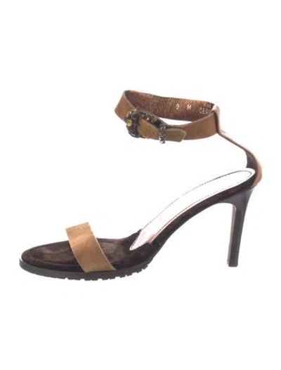 Pre-owned Donald Pliner Suede Sandals In Brown