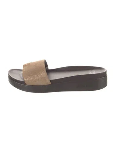 Pre-owned Donald Pliner Suede Slides